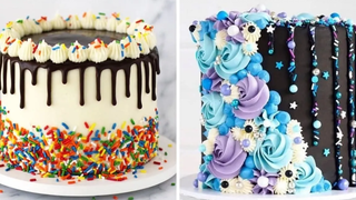 ไอเดียแต่งเค้กง่ายๆ สวยๆ Coolest Rainbow Cake Compilation สูตรเบเกอรี่ง่าย ๆ