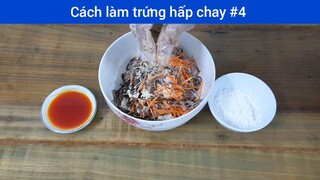 Cách làm trứng hấp chay p4