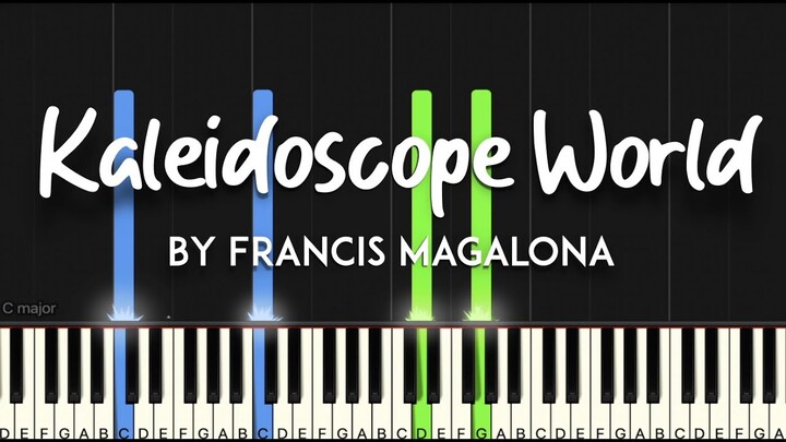 Kaleidescope World by Francis Magalona synthesia piano tutorial + sheet music