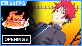 Shokugeki no Soma Opening 5 | Creditless | 4K 60FPS AI Remastered