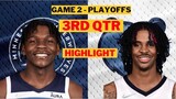 Memphis Grizzlies vs Timberwolves Highlights round 1 playoffs 3rd QTR | April 19th | 2022 NBA Season