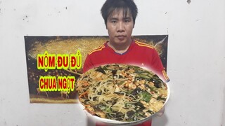 @Thoại vlogCách làm nộm đu đủ chua ngọt,tại nhà đơn giản,giòn dai ngon hơn ngoài hàng