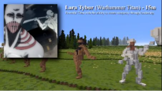 Attack on Titan size comparison ALL TITANS IN MINECRAFT 11