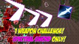 1 Weapon Challenge, Spectral Sword Only, No Upgrade! Hardest Challenge Ever! Nomad Survival