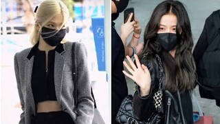 Chaesoo At The Airport For Paris Fashion Week 2021 #chaesoo #chaesoomoments #blackpink #rosé #jisoo