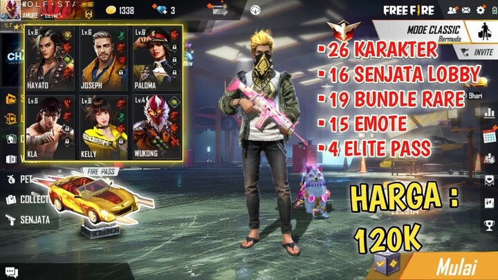 ADA MASKER LETDA, SKIN SCAR CUPID - JUAL AKUN FF MURAH