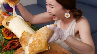 [Mukbang ASMR] Giant Food Challenge ✨ Super size Cheese Stick Recipe Ostrich egg Eatingshow Ssoyoung