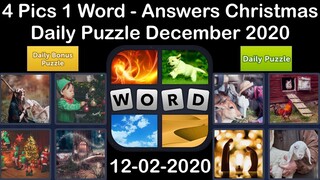 4 Pics 1 Word - Christmas - 02 December 2020 - Daily Puzzle + Daily Bonus Puzzle -Answer-Walkthrough