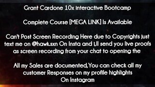 Grant Cardone 10x interactive Bootcamp course download
