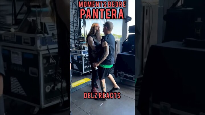 Pantera moments before hitting the stage with Phil anselmo