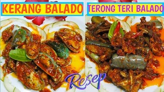 Resep Kerang,Terong,Teri Balado || 2 Aneka Olahan Bumbu Balado