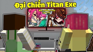 SẦU RIÊNG THỬ THÁCH XEM ĐOẠN PHIM ĐẠI CHIẾN TITAN CỦA ANH HIHA TRONG MINECRAFT*ĐẠI CHIẾN TITAN HIHA