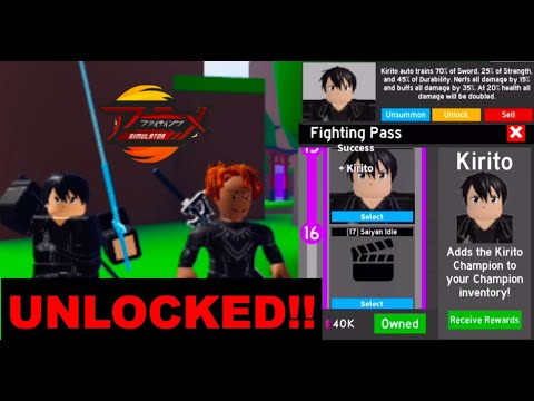 I Used SECRET CHAMPIONS In Roblox Anime Fighting Simulator X