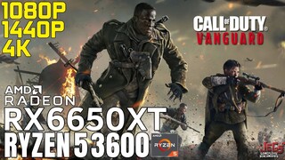 Call of Duty: Vanguard | Ryzen 5 3600 + RX 6650 XT | 1080p, 1440p, 4K benchmarks!