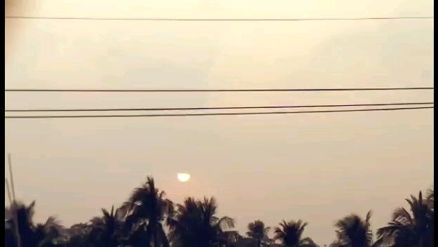 It's a sun set in Bangladesh