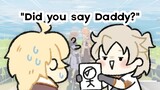 "did you say Daddy?" | Genshin Impact Aether and Albedo's VAs stream clip animatic