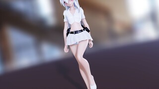 【纯白MMD】警官，让你把高跟鞋脱了再跳，脚麻了吧。