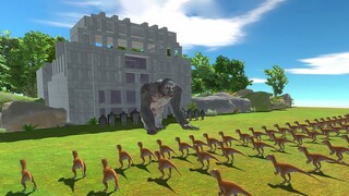 KING LOU Protect Ancient Temple - Animal Revolt Battle Simulator