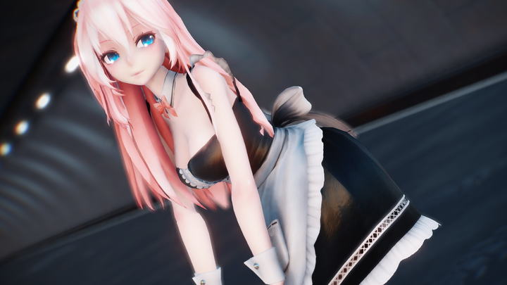 [MMD·3D] [Megurine in maid costume] Will you go out with me?