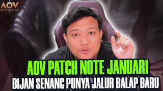 AOV PATCH UPDATE JANUARI | AKHIRNYA BIJAN BISA LEWAT GANG KECIL LAGI WKWKW