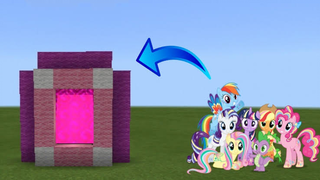 CARA MEMBUAT PORTAL MY LITTLE PONY - MINECRAFT