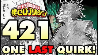 EVERYONE IS HERE! DEKU'S BACK TO THE BEGINNING!?! | My Hero Academia Chapter 421 Breakdown