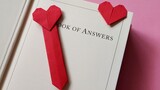 [Origami Tutorial] How to fold a heart-shaped bookmark? Confession be careful~~