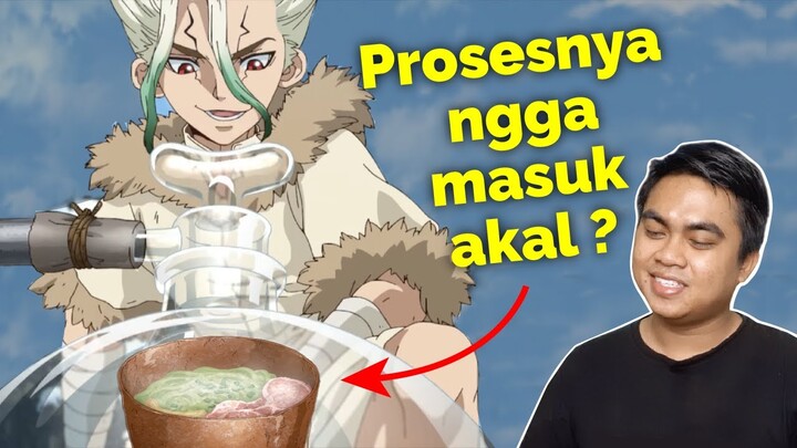 Mie instan di zaman batu? Pembahasan Sains Dr Stone Season 2 - Eps 1