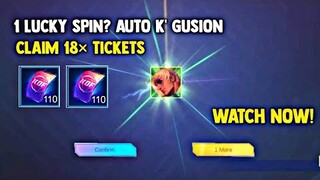 CLAIM 18X TICKETS STAMPS KOF 2.0 BIG LOTTERY! FREE SKIN AND EPIC SKIN | (CLAIM NOW) MOBILE LEGENDS