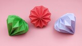 Ajari kamu cara melipat berlian besar yang indah, tutorial origami DIY favorit perempuan