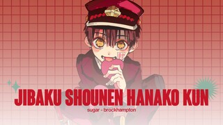 jibaku shounen hanako kun pmv style aesthetic ( sugar - brockhampton )