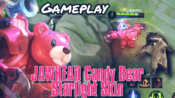 JAWHEAD Candy Bear Starlight Skin Gameplay|MLBB