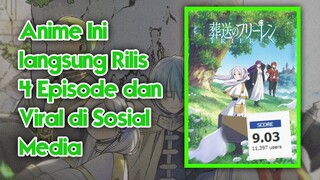 Anime Sousou no Frieren Langsung Tayang 4 Episode dan Menjadi Trending di Sosial Media