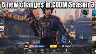 5 new changes done in CODM Season 3