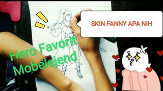 SKIN FANNY versi COMIC RHL | Skin Flowers | Mobile Legend | Drawing