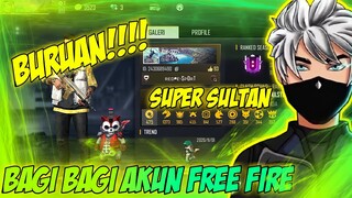 BAGI BAGI AKUN FREE FIRE LAGI PART #6