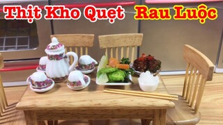 Cách Làm Thịt Kho Quẹt, Rau Luộc, Siêu Nhỏ, | Góc Bếp Nhỏ