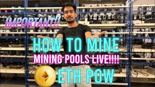 💥IMP!💥 HOW to mine ETH POW! ETHEREUM POW MINING POOLS ONLINE! Harsh Gupta | Crypto Mining Farm India