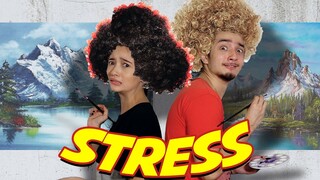 BRYAN & MEGAN MELUKIS PERTAMA KALI ( Bob Ross challenge )