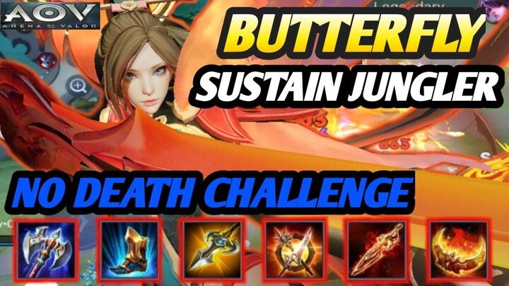 BUTTERFLY MASIH STRONG!  SUSTAIN BUILD JUNGLER|| ARENA OF VALOR