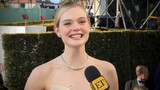 Why Elle Fanning Thinks Bill Hader Is Her Doppelgänger | Golden Globes