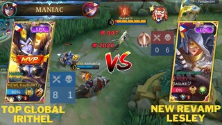 TOP GLOBAL IRITHEL VS NEW REVAMP LESLEY (WHO WILL WIN) I IRITHEL MANIAC I MLBB