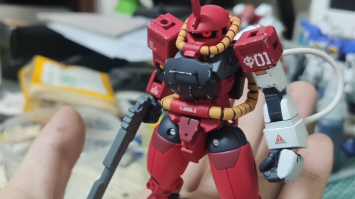It’s the first time I made red zaku, I don’t know what Char thinks after seeing it