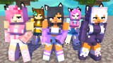 SIMPLE DIMPLE SHUFFLE FIRST MEET AWESOME APHMAU MACHNCHEESEP1Z MEUSAN -MINECRAFT ANIMATION #shorts