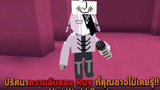 ปริศนาความลับของ Ruv ที่คุณอาจไม่เคยรู้ Mini World Creata