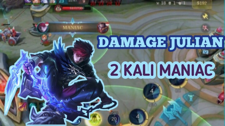 DAMAGE JULIAN KAGA ADA OBAT 2 KALI MANIAC