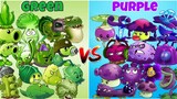 PVZ2 Team Green vs Team Purple | Which colour Team will win - MK Kids