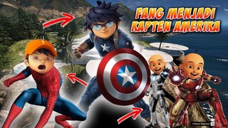 AKHIRNYA FANG DIBERI KEKUATAN KAPTEN AMERIKA OLEH TONY STARK - GTA 5 MOD BOBOIBOY