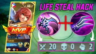 TOP 1 BEATRIX LIFE STEAL HACK BUILD 🔥(unkilllable build must try)