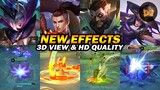 NEW SKILL EFFECTS OF NEW LEGEND AND EPIC SKINS USING 3D VIEW in Mobile Legends